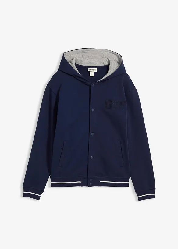 College sweatvest van puur biologisch katoen, bonprix