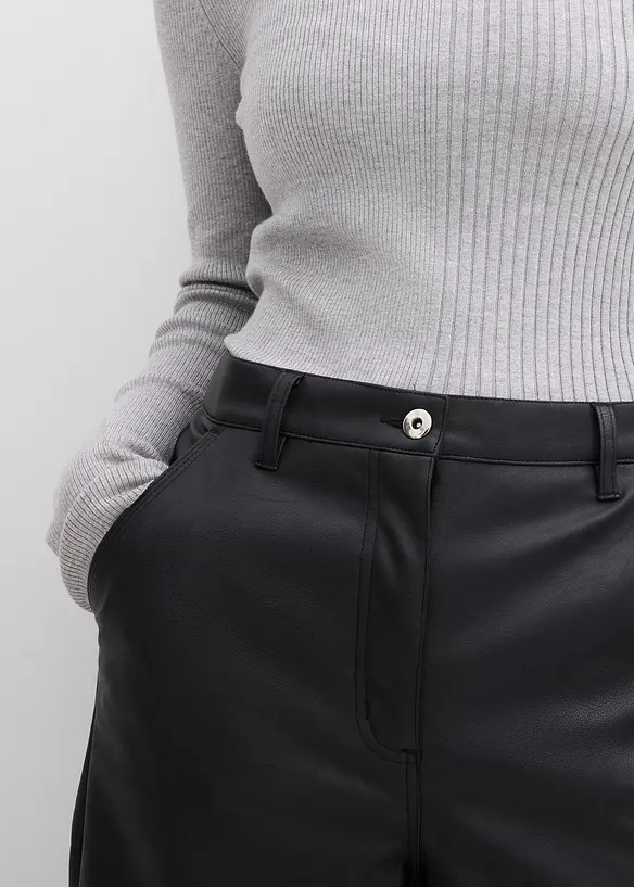 Imitatieleren broek, bonprix