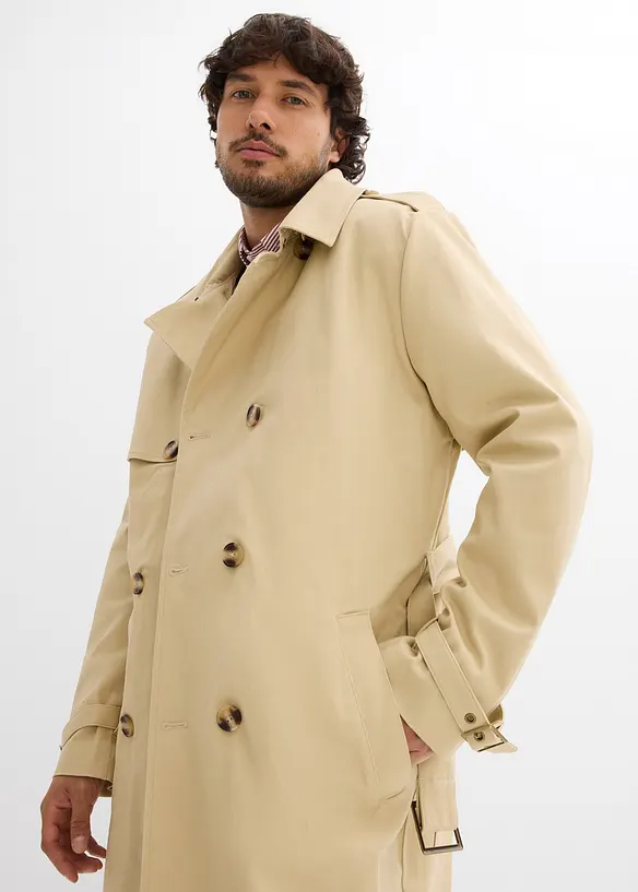 2-in-1 trenchcoat met afneembare capuchon, waterafstotend, bonprix