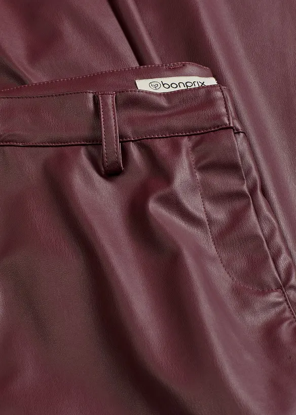 Imitatieleren broek, bonprix