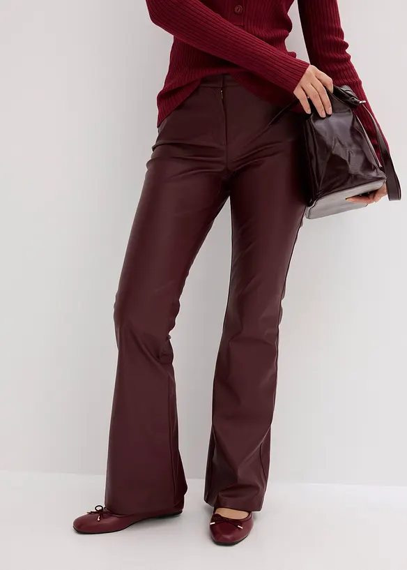 Imitatieleren broek, bonprix