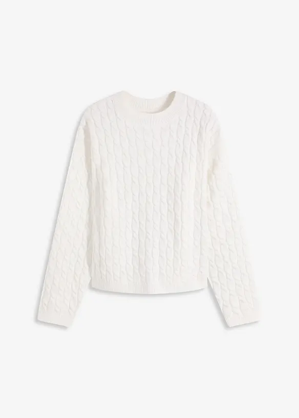 Trui met vlechtpatroon, bonprix
