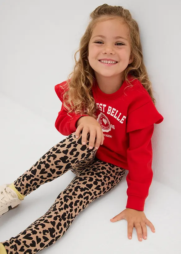 Legging met biologisch katoen (set van 2), bonprix