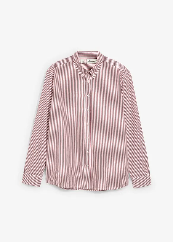 Overhemd met lange mouwen van puur katoen, regular fit, bonprix