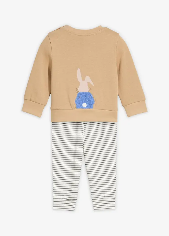 Baby shirt en sweatpants van biologisch katoen(2-dlg. set), bonprix