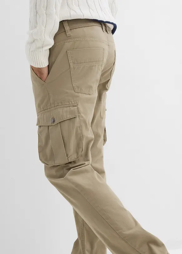 Regular fit cargo broek, straight, bonprix