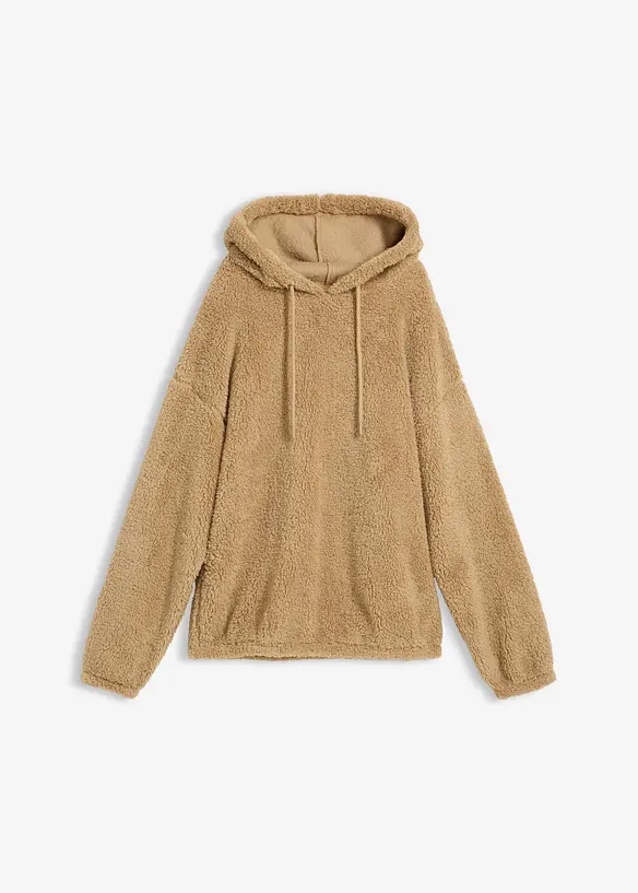Fleece hoodie van teddy, bonprix
