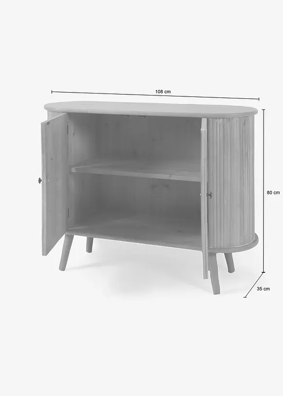 Halfronde dressoir, bonprix