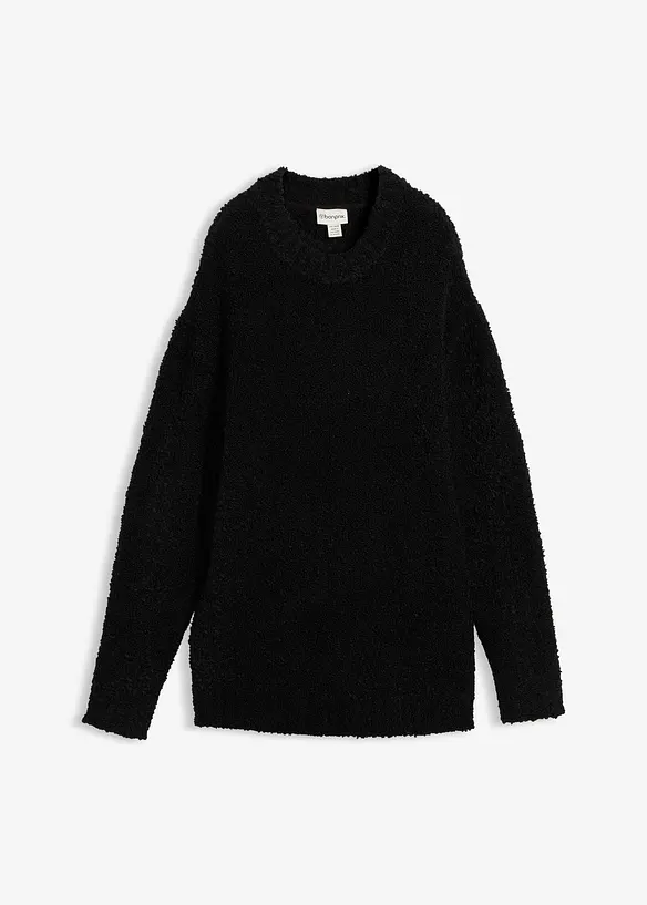 Oversized trui van bouclé, bonprix