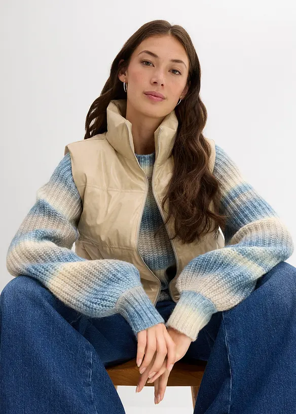 Bodywarmer van imitatieleer, bonprix
