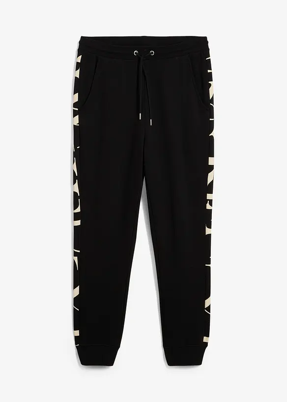Sweatbroek met inzetstuk, regular fit, bonprix