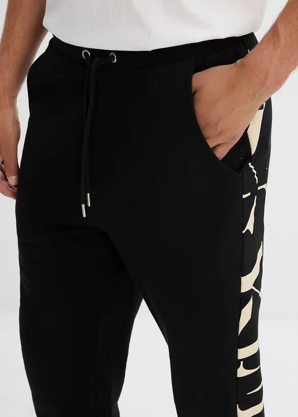 Sweatbroek met inzetstuk, regular fit, bonprix