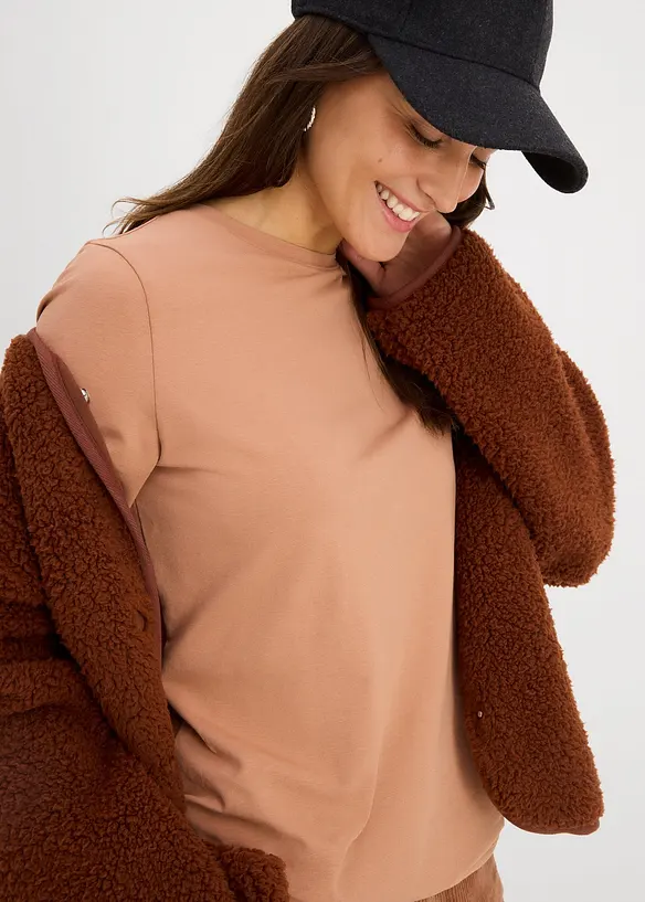 Longsleeve van biologisch katoen (set van 2), bonprix