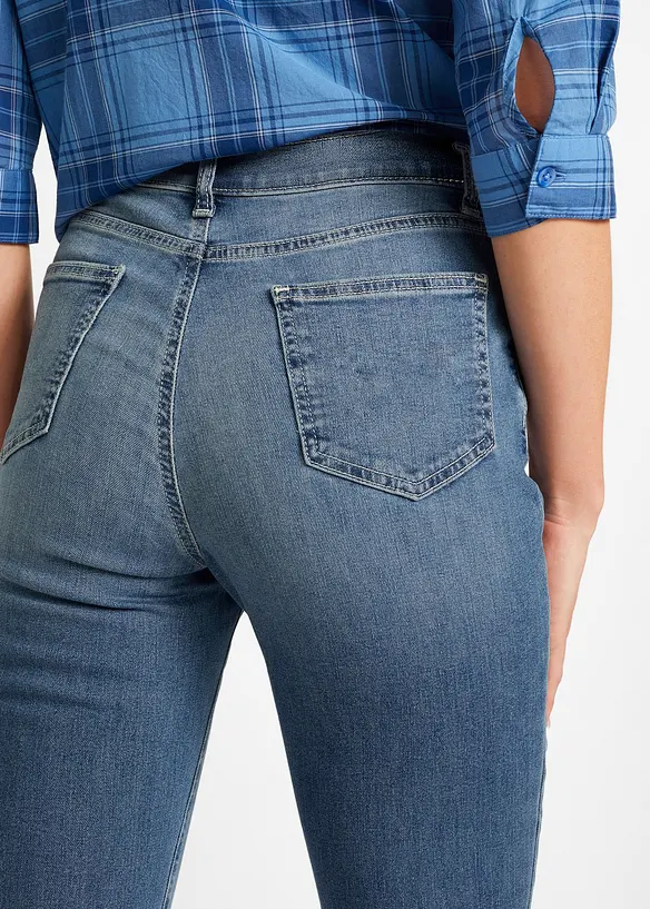 Mid waist jeans met biologisch katoen, bootcut, bonprix