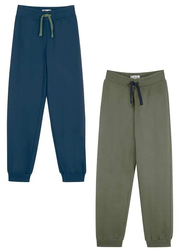 Sweatpants van katoen (set van 2), bonprix