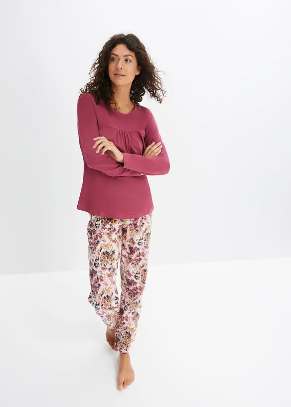 Pyjama van biologisch katoen, bonprix