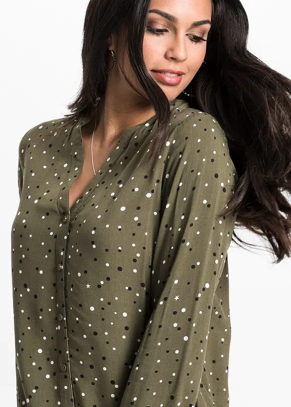 Blouse met stippen, bonprix