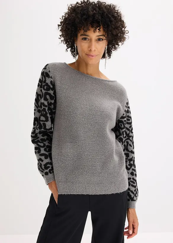 Trui met luipaardpatroon, bonprix