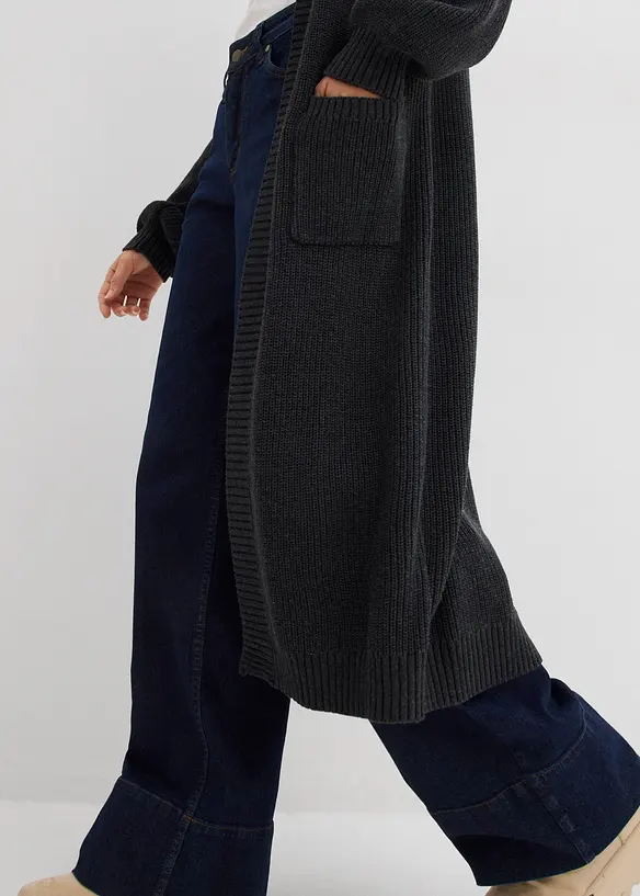 Lang vest met oversized schouders, bonprix