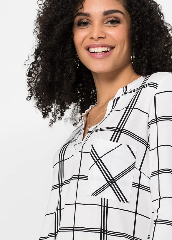 Longsleeve met ruitpatroon, BODYFLIRT