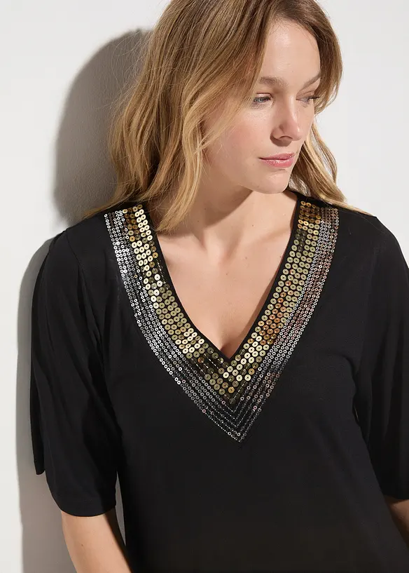 Transparante strandtuniek van viscose, bonprix