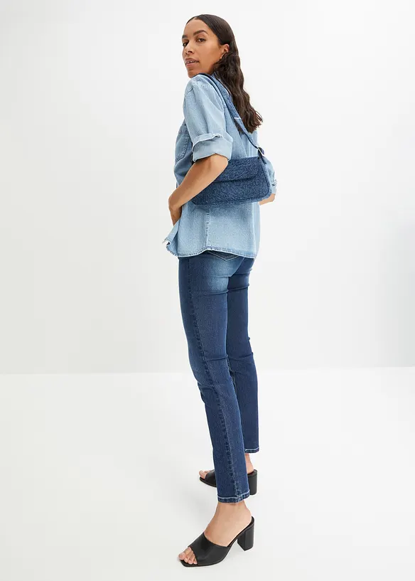 Skinny jegging mid waist met comfortband, bonprix
