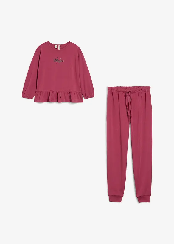 Shirt en joggingbroek van biologisch katoen (2-dlg. set), bonprix
