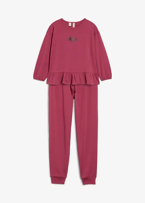 Shirt en joggingbroek van biologisch katoen (2-dlg. set), bonprix
