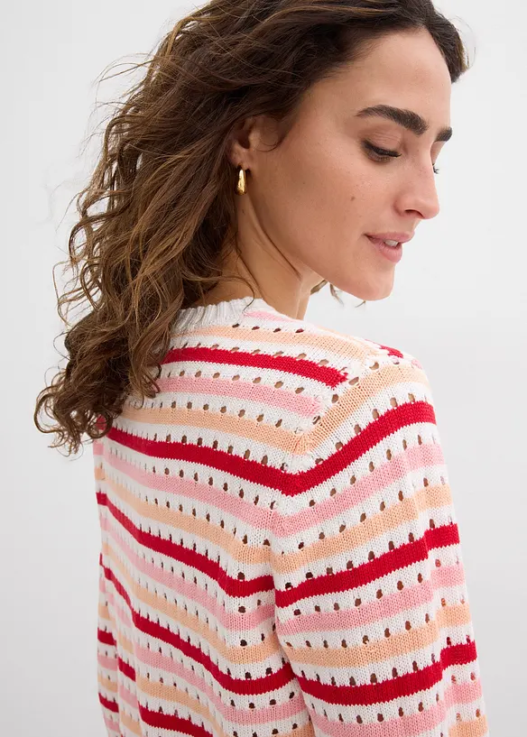 Geribd shirt gestreept, bonprix