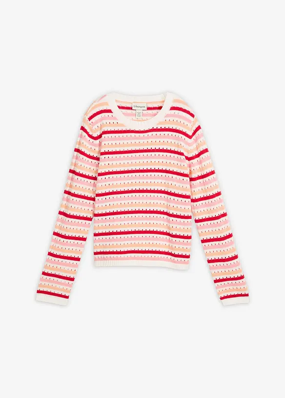 Geribd shirt gestreept, bonprix
