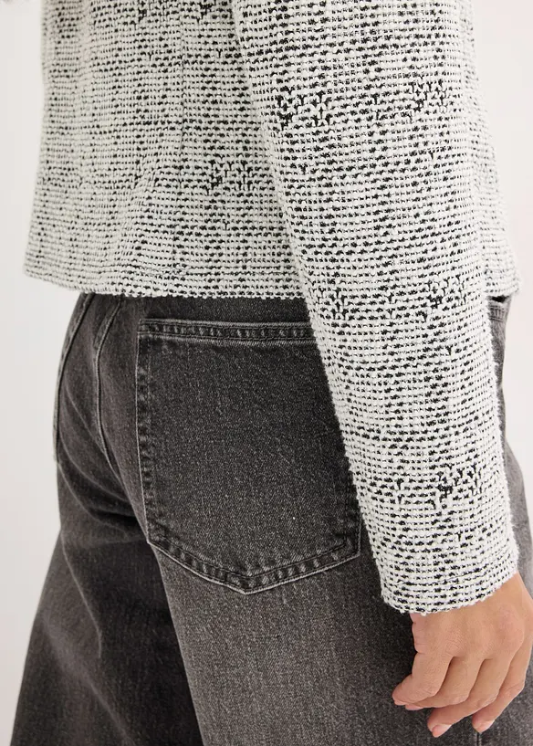 Bouclé vest van katoen, bonprix