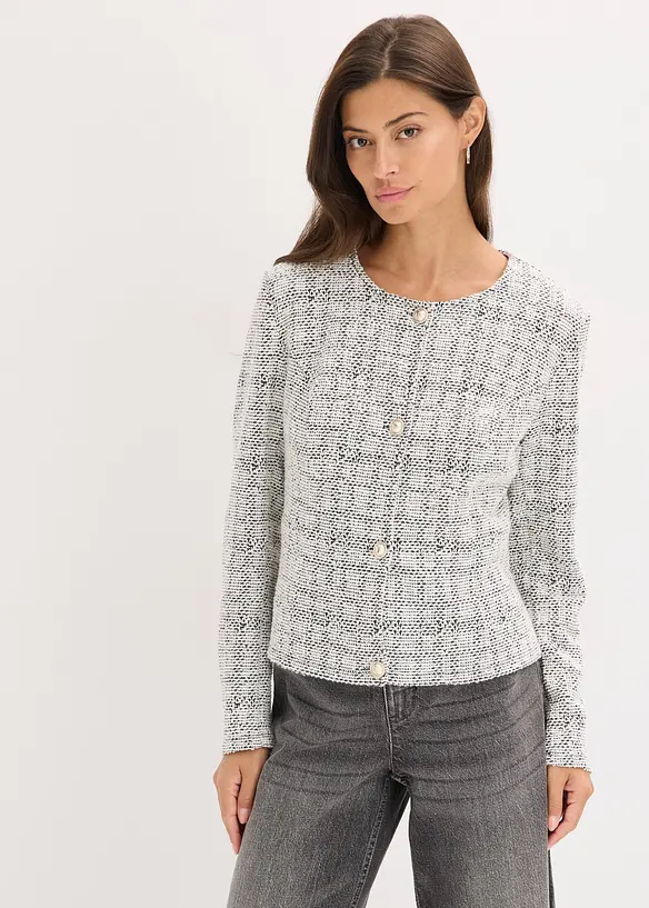 Bouclé vest van katoen, bonprix