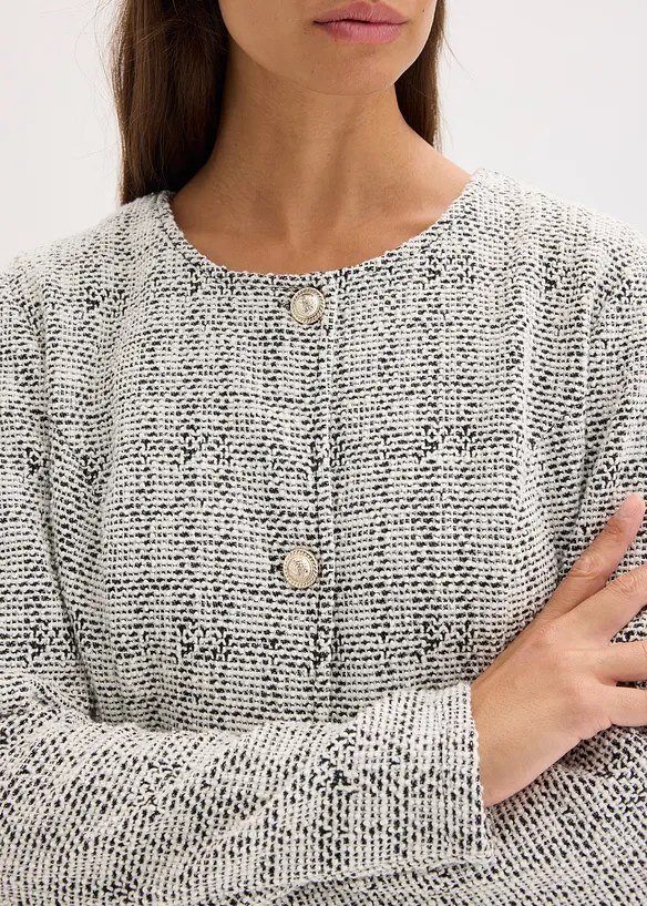 Bouclé vest van katoen, bonprix