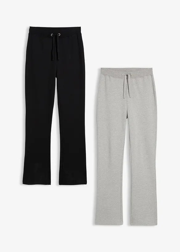 Joggingbroek van biologisch katoen (set van 2), bonprix