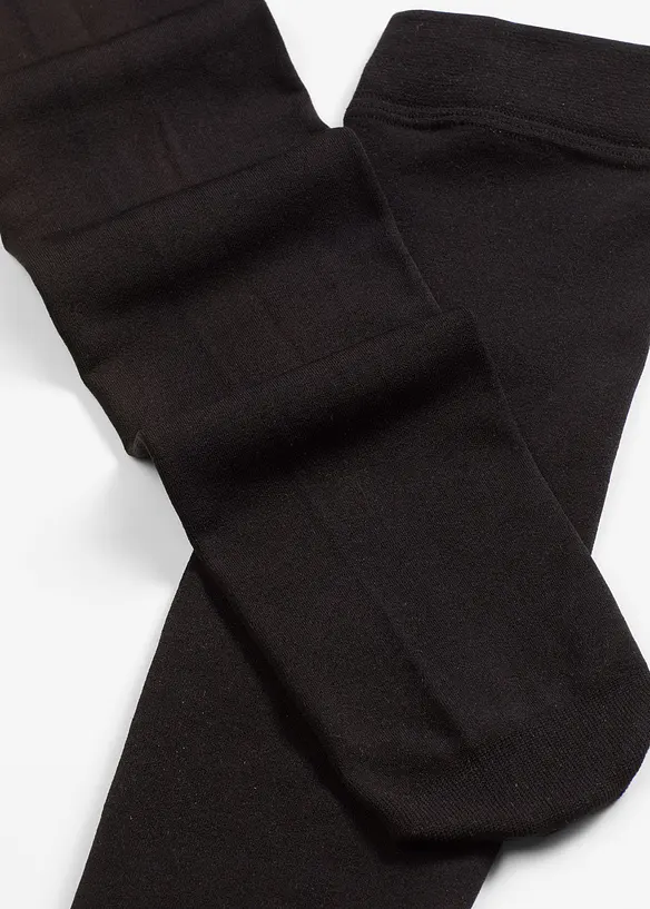 Thermo kniekousen (3 paar) 120 den van pantymateriaal met fleece binnenin, bonprix
