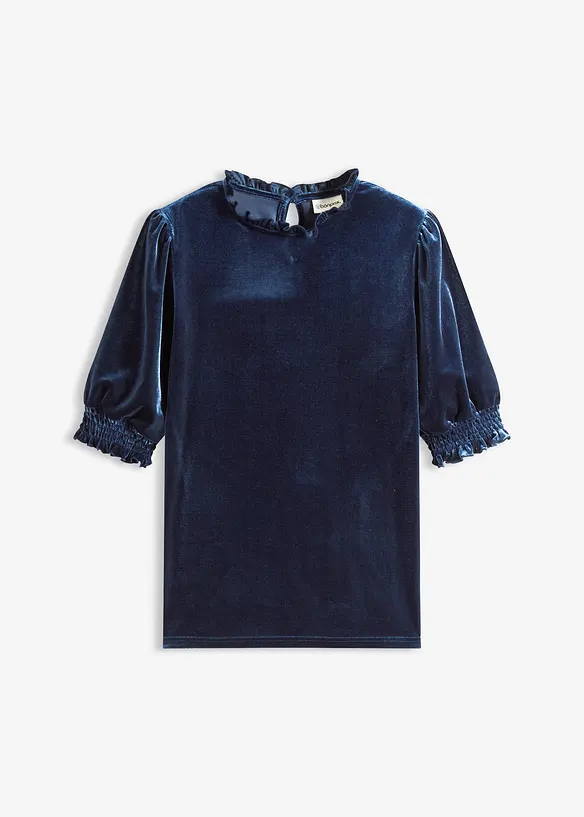 Shirt van zacht fluweel, bonprix