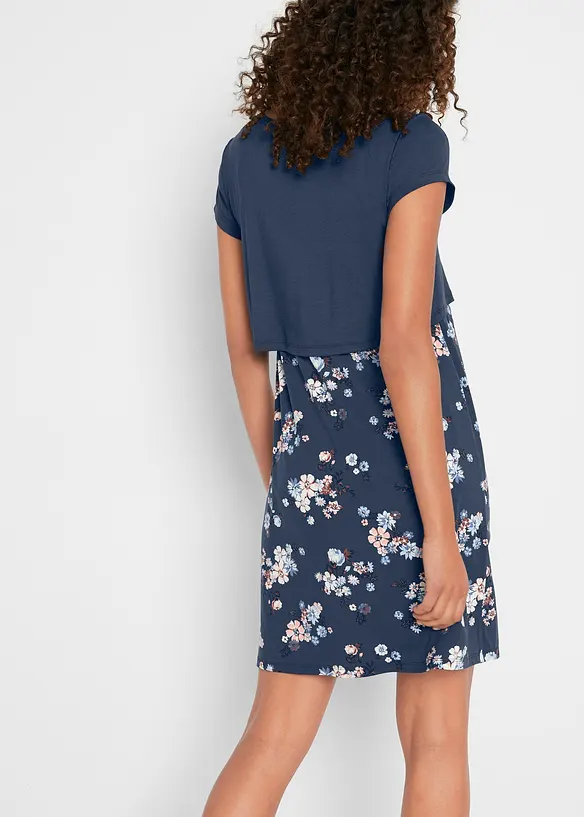 Gebloemde zwangerschapsjurk / voedingsjurk van jersey, bonprix