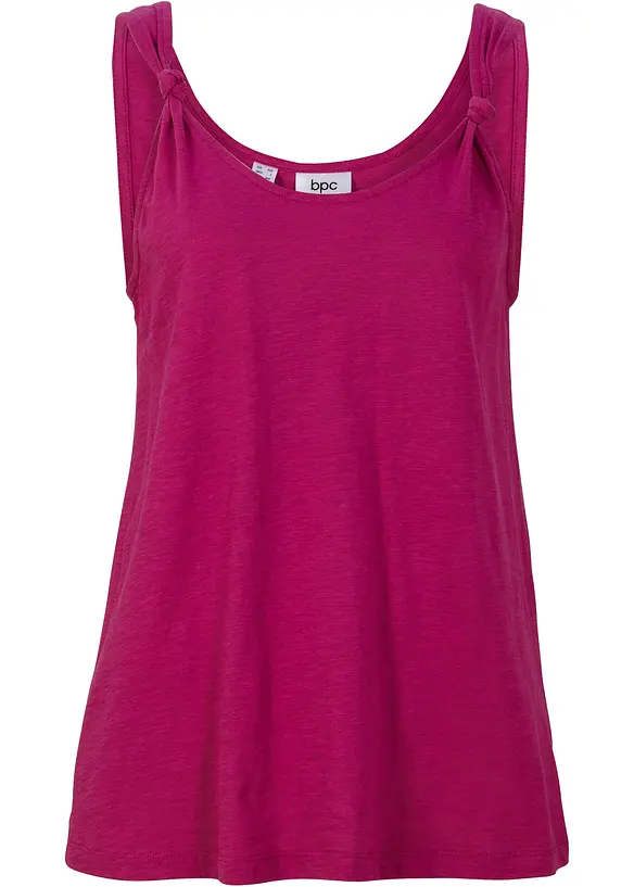 Katoenen top met knoopdetails, bonprix