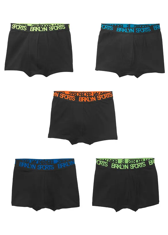 Boxer met zacht katoen (set van 5), bonprix