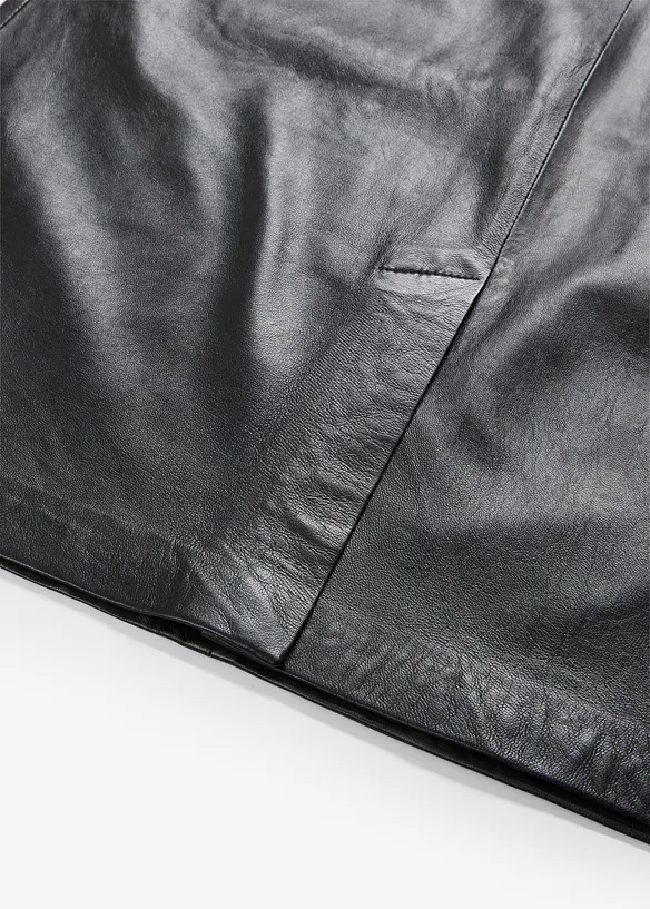 Leren jurk van nappaleer, bonprix