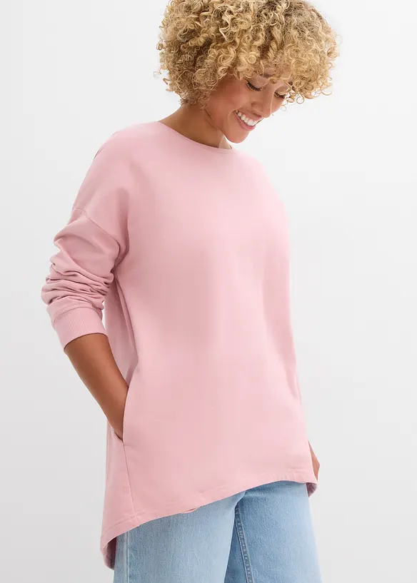 Oversized sweater van katoen, bonprix