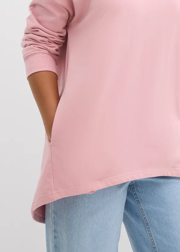 Oversized sweater van katoen, bonprix