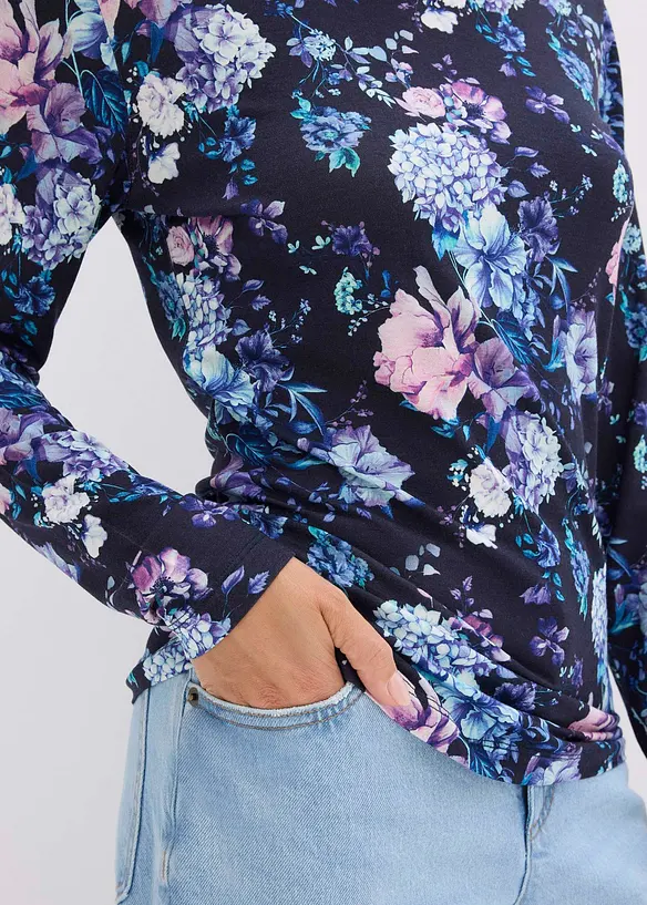 Longsleeve in een zachte viscosemix, bonprix