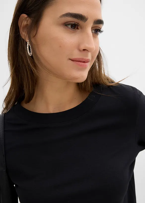 Shirt met 3/4 mouwen van biologisch katoen, bonprix