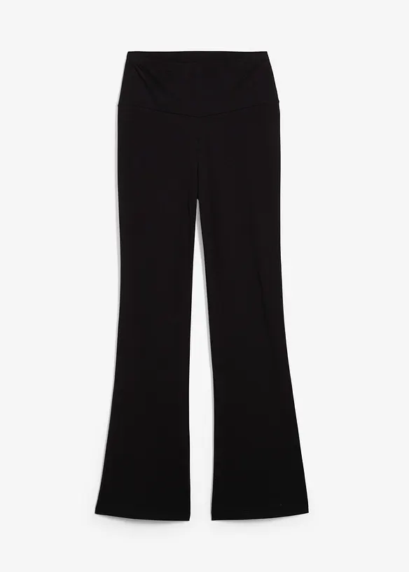 Flared broek van biologisch katoen met stretch, bonprix