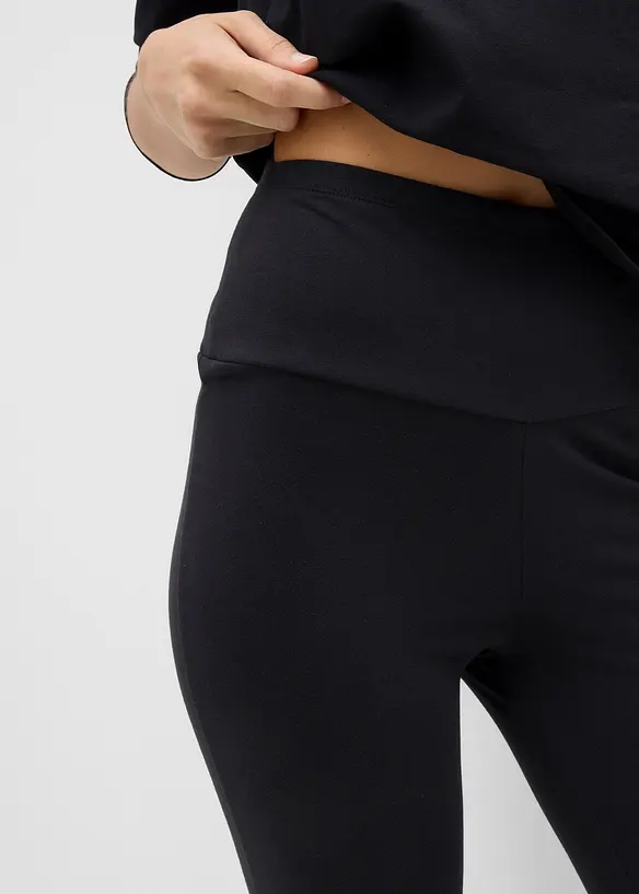 Flared broek van biologisch katoen met stretch, bonprix