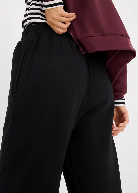 Joggingbroek met hoge taille, bonprix