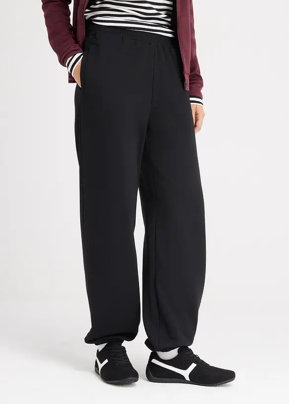 Joggingbroek met hoge taille, bonprix
