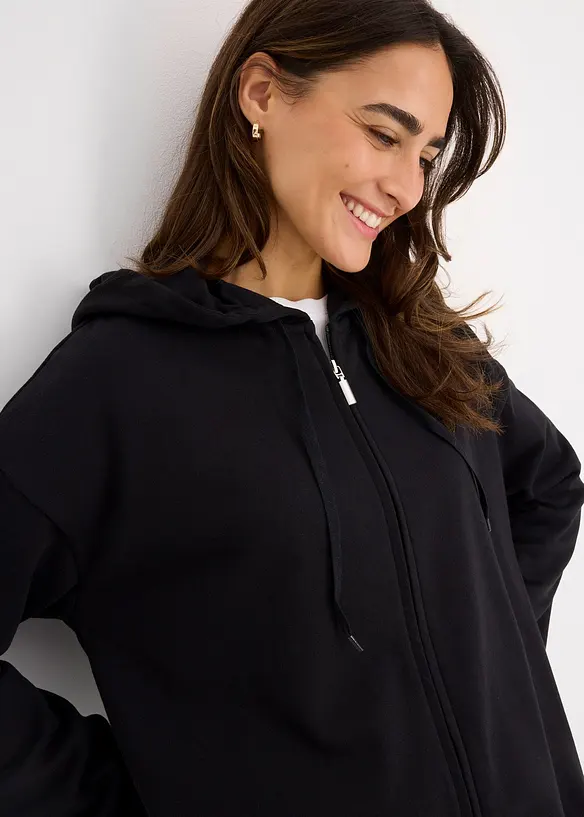 Lang sweatvest, bonprix