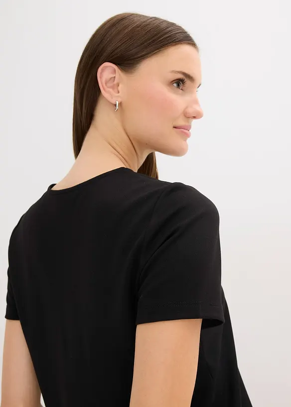 Shirt met strassapplicatie, bonprix